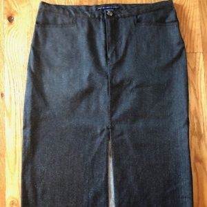 Ralph Lauren, Long, Denim, Stretch Pencil Skirt, 4